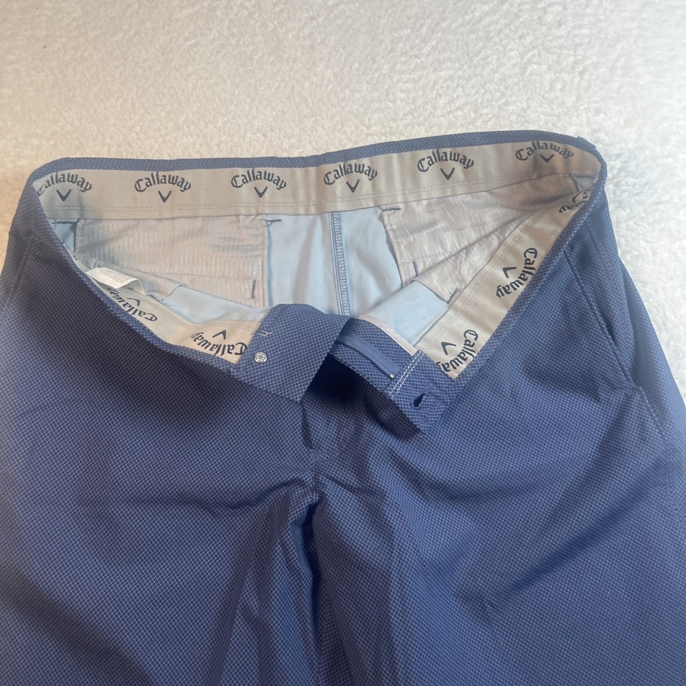 Callaway Men's Short Blue Diamond Pattern Size 38 - Picture 4 of 8